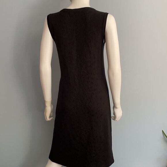 Jones New York Black Lurex Med Sleeveless Dress - Picture 3 of 9
